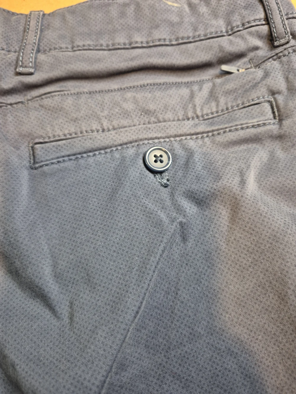 Roundtree & Yorke Men's Navy Flat Front Cotton Shorts 4546